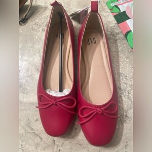 Gap Red Ballet Flats